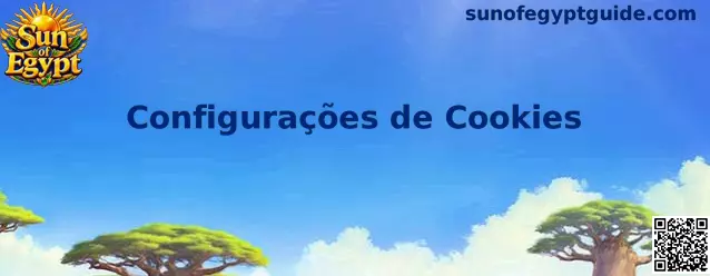 Configurações de Cookies